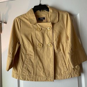 FOSSIL Retro Yellow Button Blazer